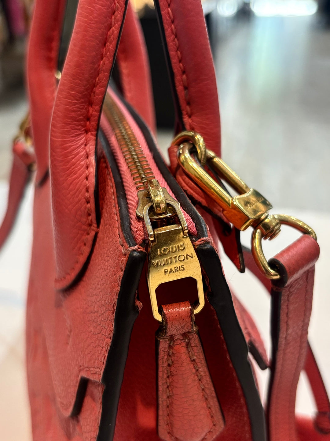 LOUIS VUITTON MONOGRAM EMPRIENTE LEATHER MINI NEUF TOTE BAG