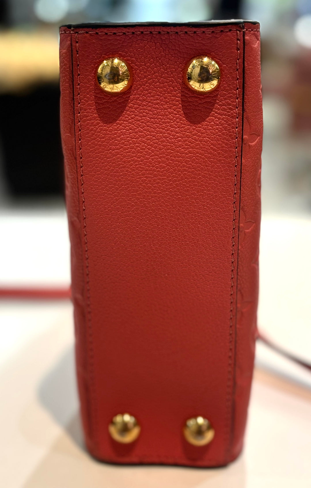 LOUIS VUITTON MONOGRAM EMPRIENTE LEATHER MINI NEUF TOTE BAG