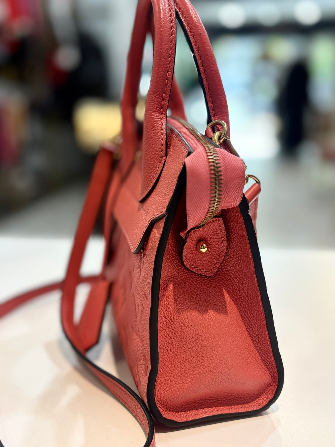LOUIS VUITTON MONOGRAM EMPRIENTE LEATHER MINI NEUF TOTE BAG