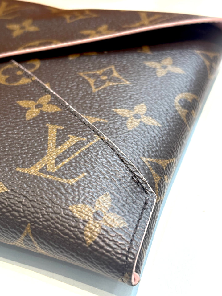 LOUIS VUITTON MONOGRAM KIRIGAMI POCHETTE ROSE BALLERINE