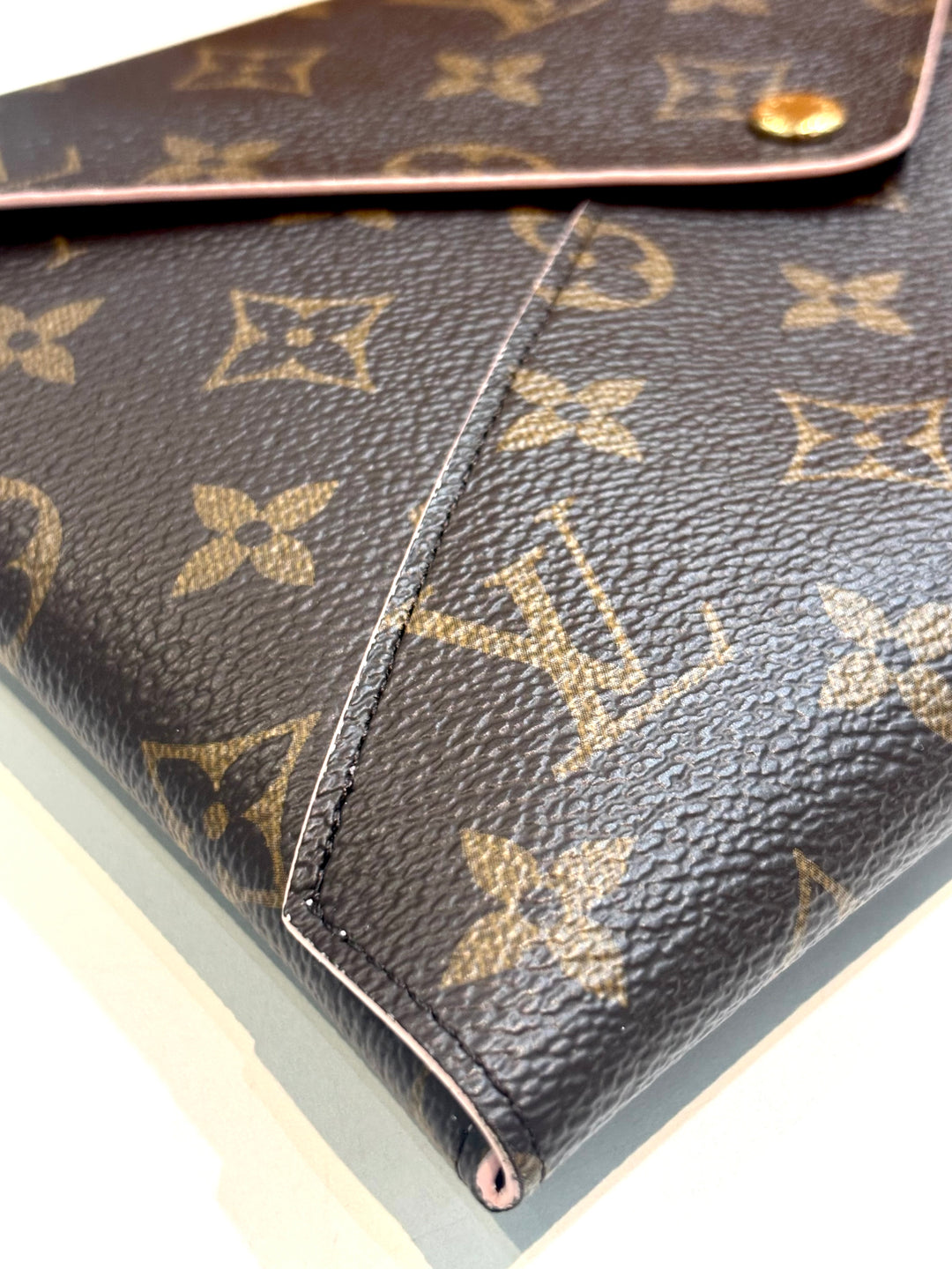 LOUIS VUITTON MONOGRAM KIRIGAMI POCHETTE ROSE BALLERINE