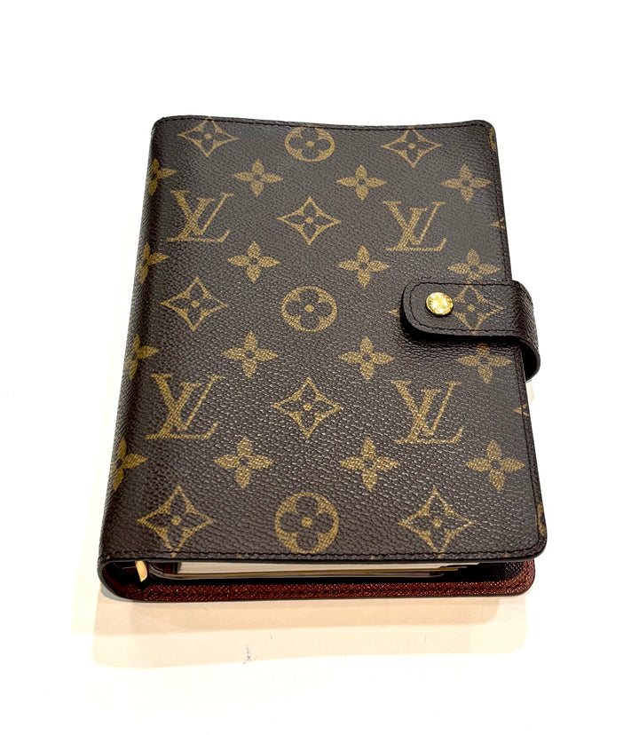 LOUIS VUITTON MONOGRAM MEDIUM RING AGENDA COVER