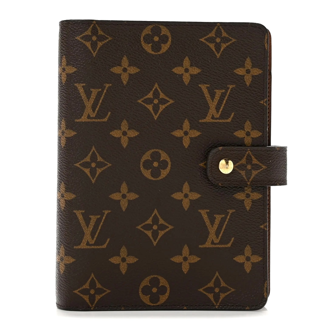 LOUIS VUITTON MONOGRAM MEDIUM RING AGENDA COVER
