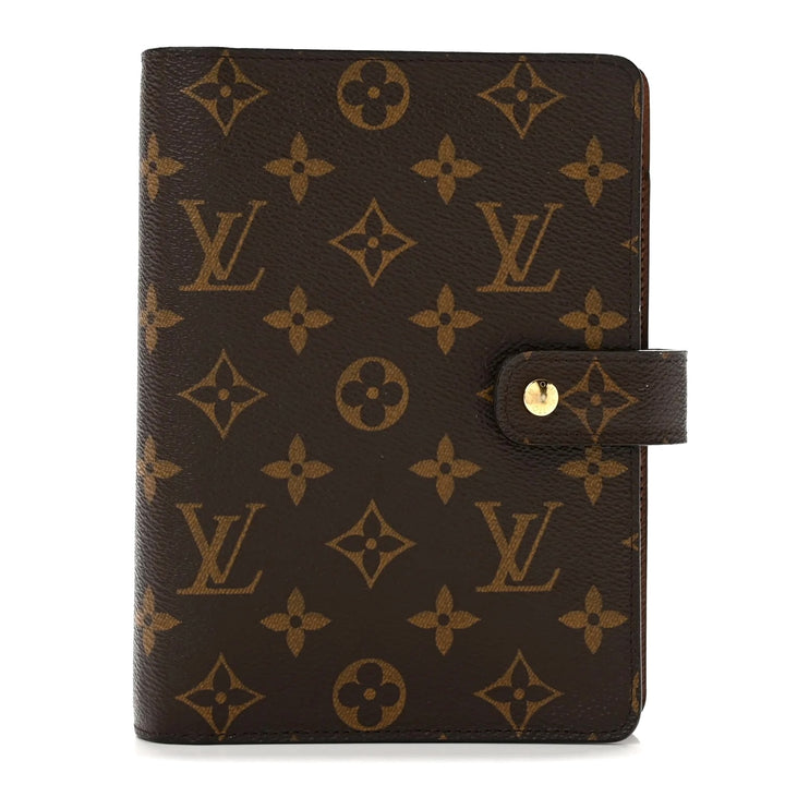 LOUIS VUITTON MONOGRAM MEDIUM RING AGENDA COVER
