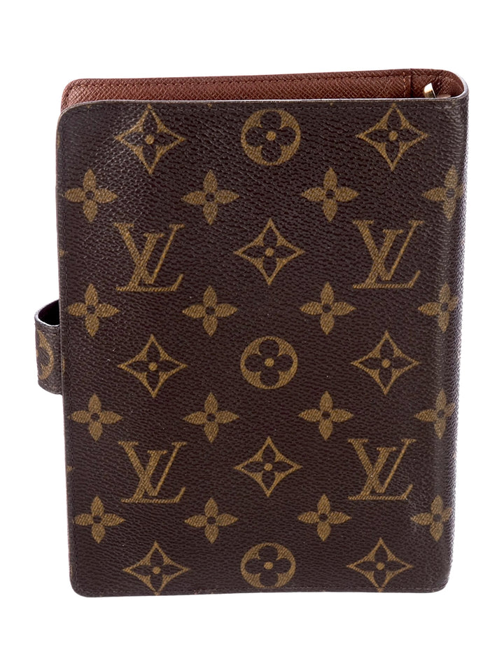 LOUIS VUITTON MONOGRAM MEDIUM RING AGENDA COVER