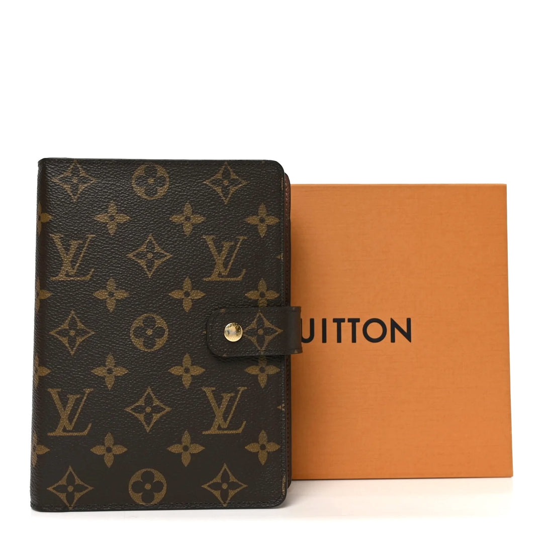 LOUIS VUITTON MONOGRAM MEDIUM RING AGENDA COVER