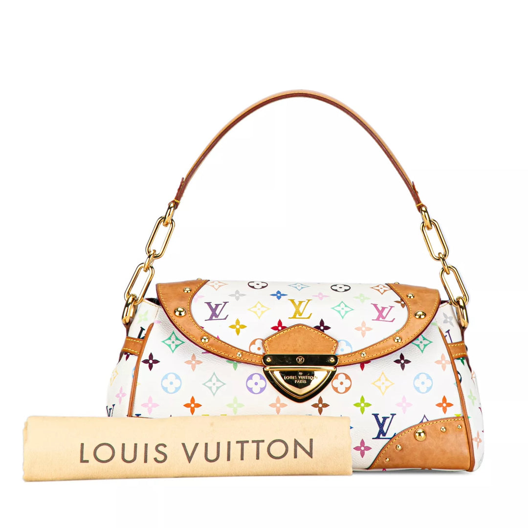 LOUIS VUITTON X TAKASHI MURAKAMI MONOGRAM BEVERLY MM SATCHEL