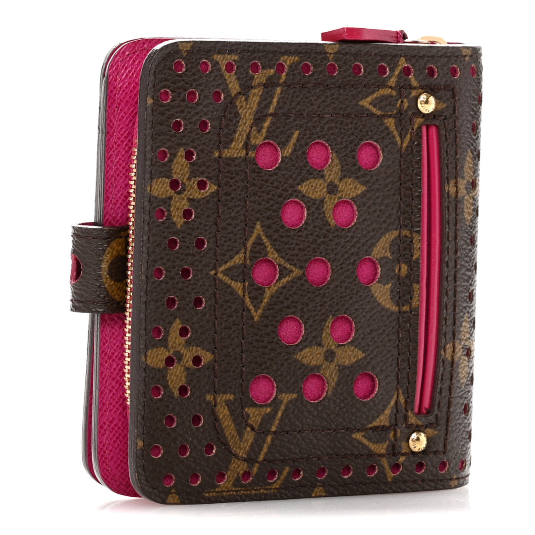 LOUIS VUITTON MONOGRAM PERFORATED COMPACT WALLET