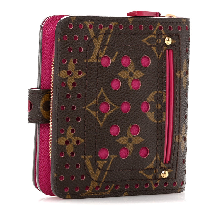 LOUIS VUITTON MONOGRAM PERFORATED COMPACT WALLET