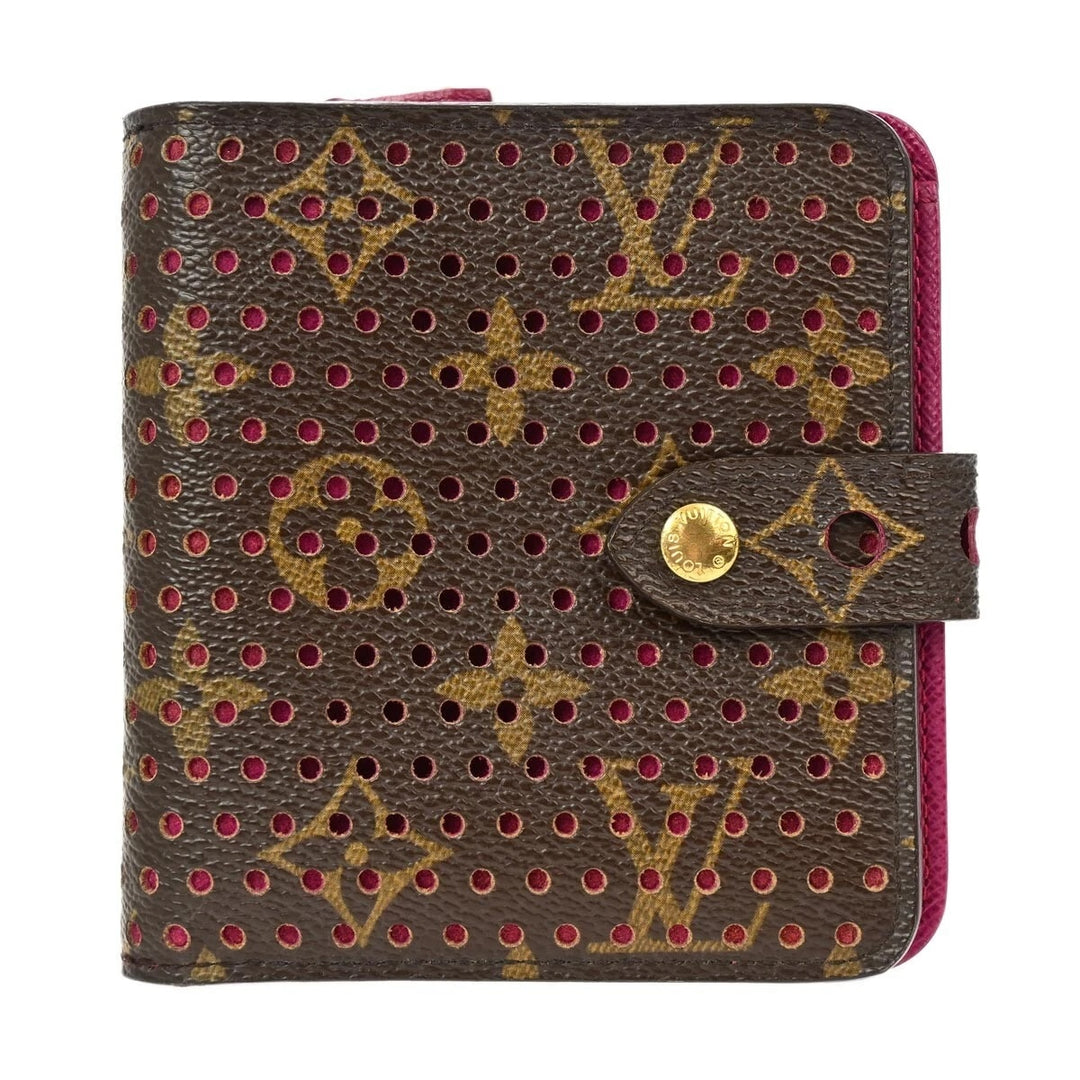 LOUIS VUITTON MONOGRAM PERFORATED COMPACT WALLET
