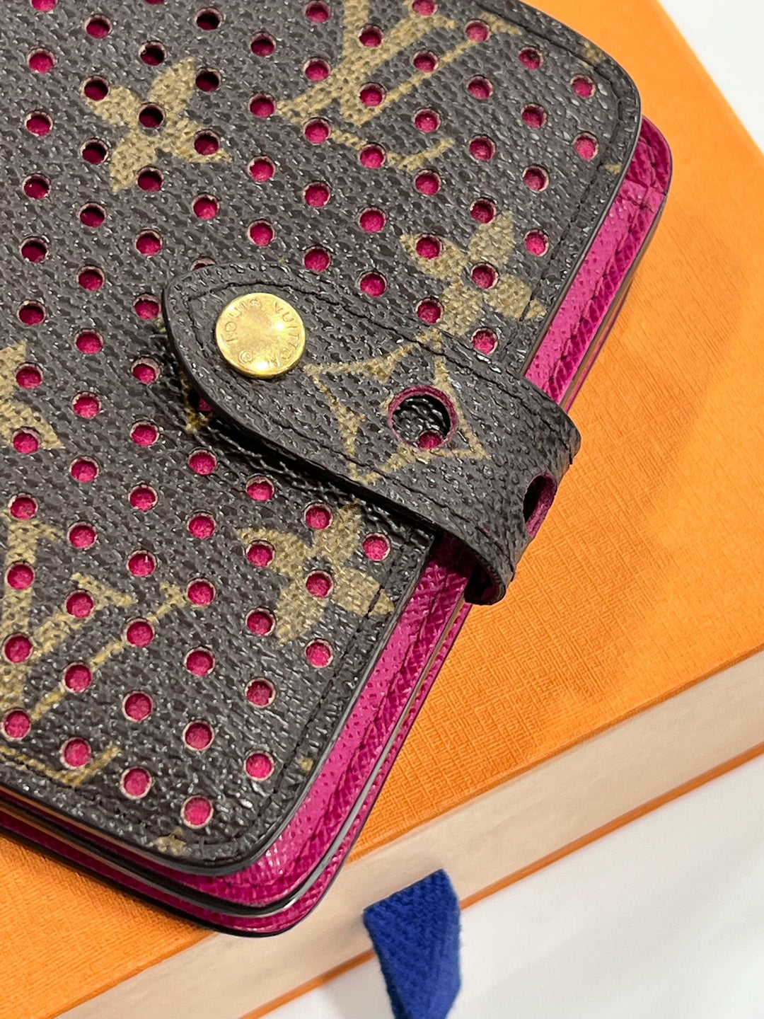LOUIS VUITTON MONOGRAM PERFORATED COMPACT WALLET