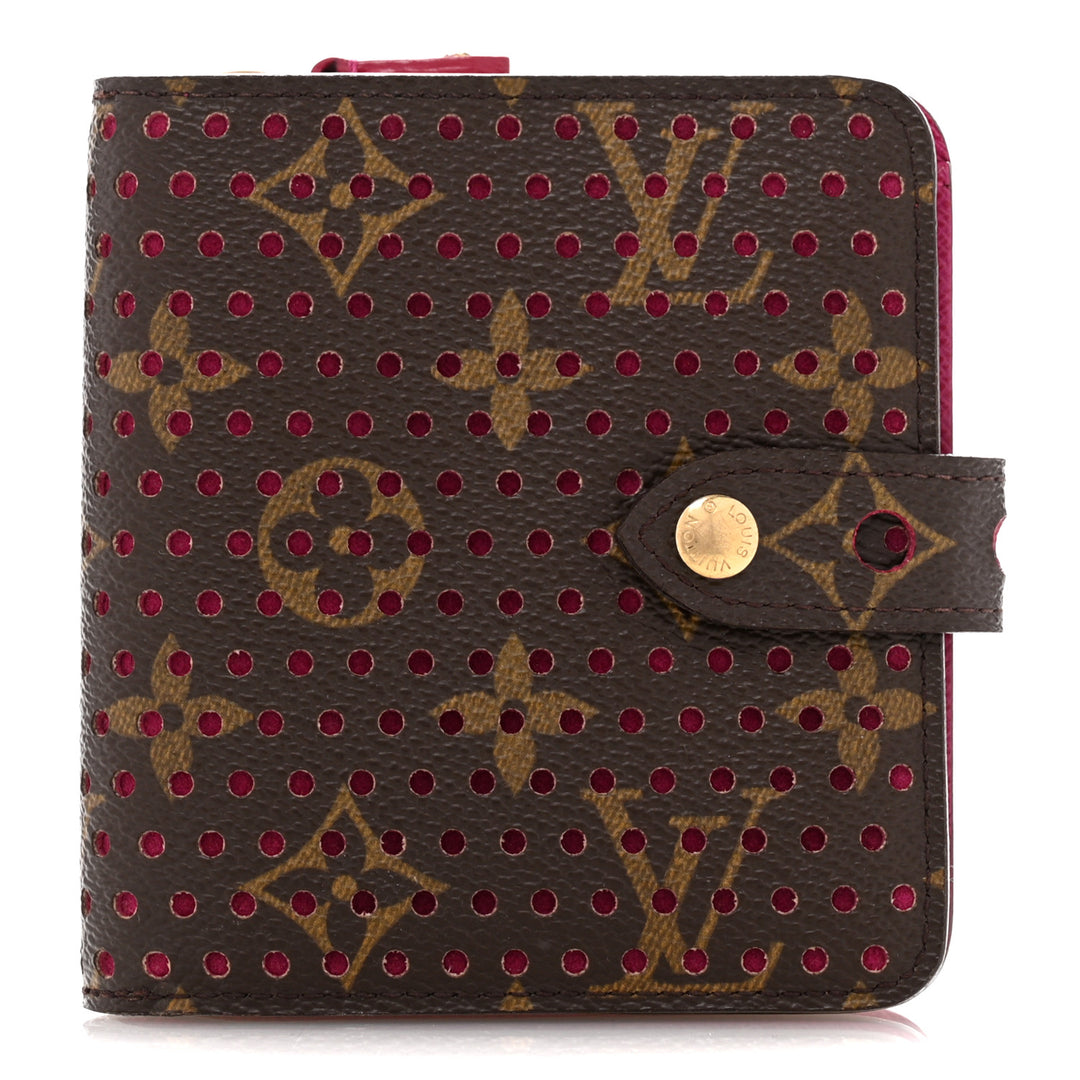 LOUIS VUITTON MONOGRAM PERFORATED COMPACT WALLET