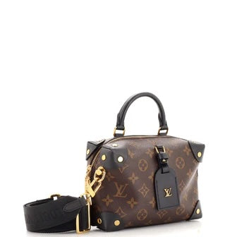 LOUIS VUITTON MONOGRAM CANVAS &amp; LEATHER PETITE MALLE SOUPLE CROSSBODY
