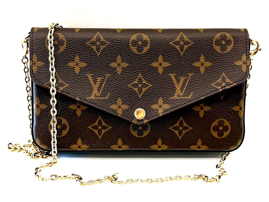 LOUIS VUITTON MONOGRAM POCHETTE FÉLICIE CHAIN BAG