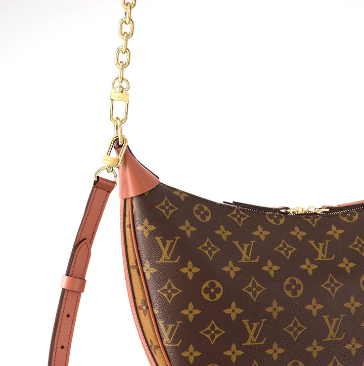 LOUIS VUITTON LOOP HOBO REVERSE MONOGRAM CANVAS BAG
