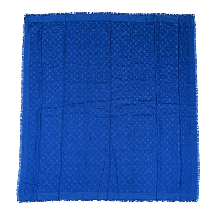 LOUIS VUITTON MONOGRAM SILK WOOL BLEND SCARF
