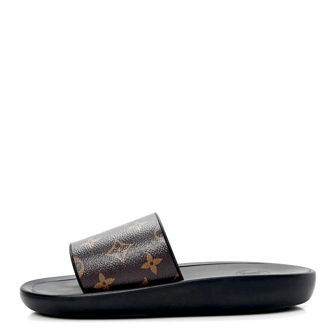 LOUIS VUITTON SUNBATH MONOGRAM FLAT SLIDE MULES