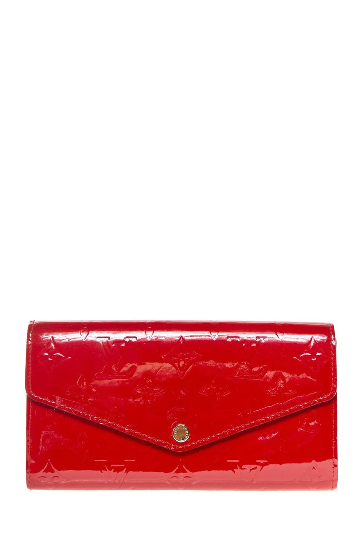 LOUIS VUITTON MONOGRAM EMBOSSED VERNIS SARAH WALLET