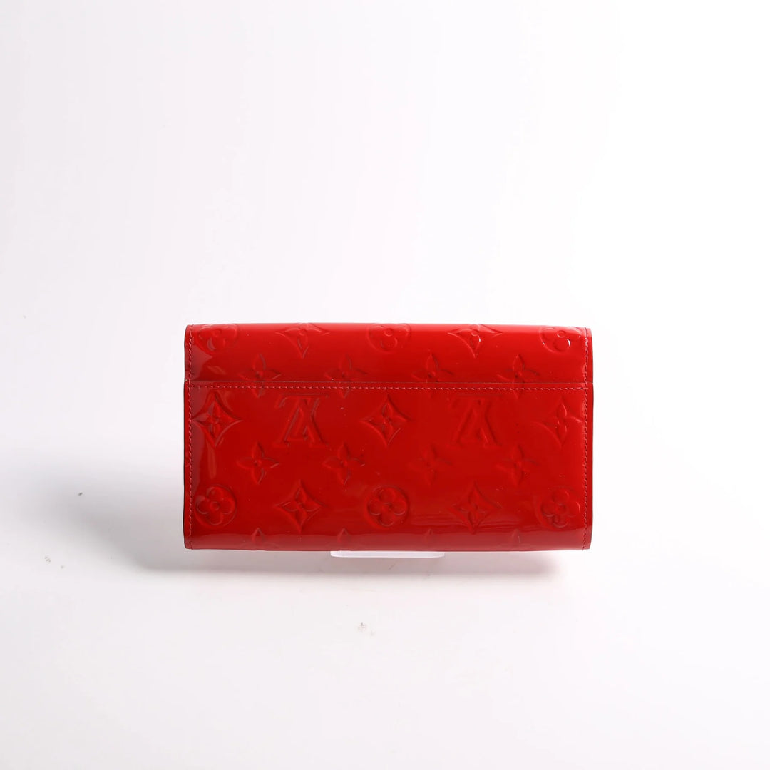 LOUIS VUITTON MONOGRAM EMBOSSED VERNIS SARAH WALLET