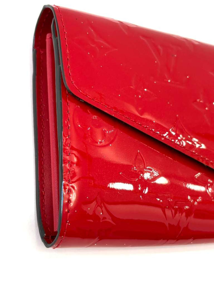 LOUIS VUITTON MONOGRAM EMBOSSED VERNIS SARAH WALLET