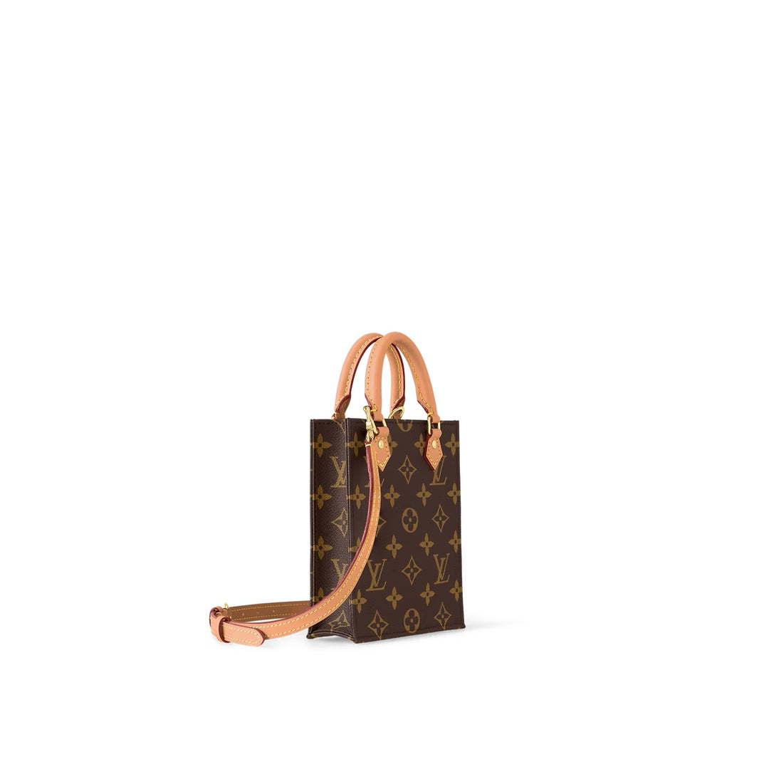 LOUIS VUITTON MONOGRAM PETIT SAC PLAT HANDBAG