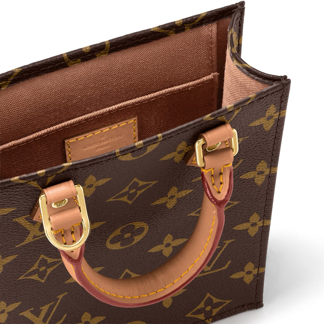 LOUIS VUITTON MONOGRAM PETIT SAC PLAT HANDBAG