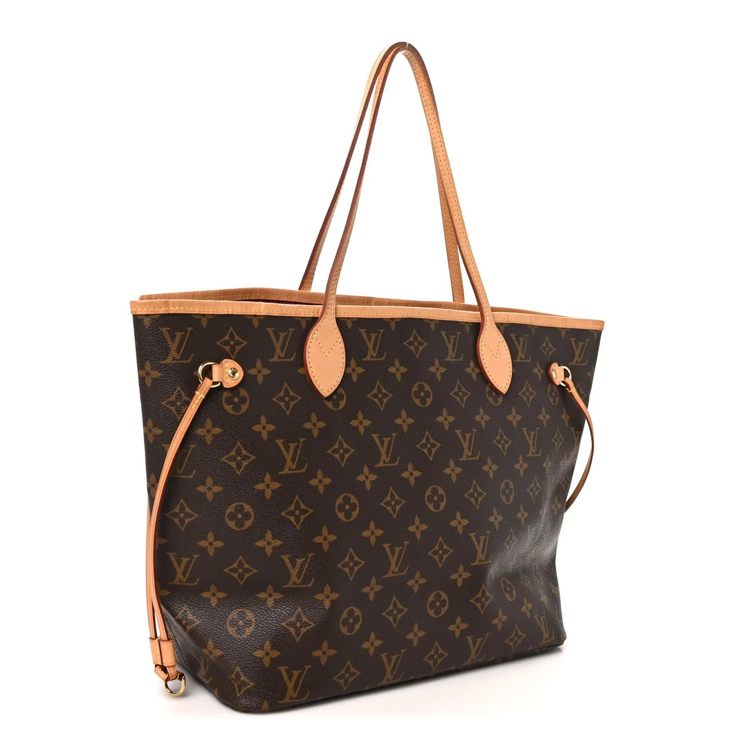 LOUIS VUITTON MONOGRAM NEVERFULL MM TOTE BAG-PIVOINE PINK