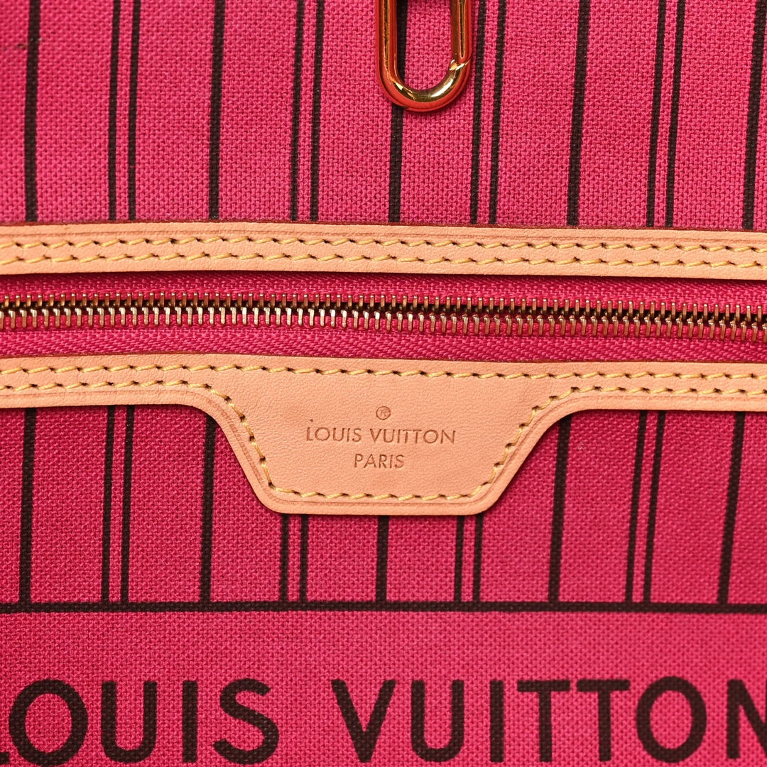 LOUIS VUITTON MONOGRAM NEVERFULL MM TOTE BAG-PIVOINE PINK