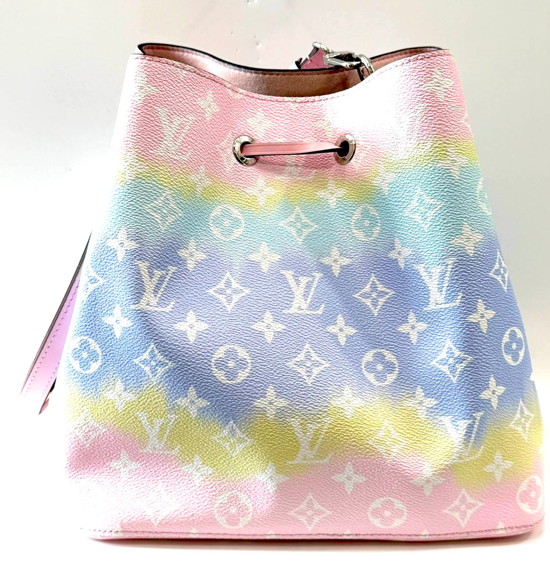 LOUIS VUITTON ESCALE NÉONOÉ MM MONOGRAM GIANT PASTEL SHOULDER BAG – LIMITED EDITION