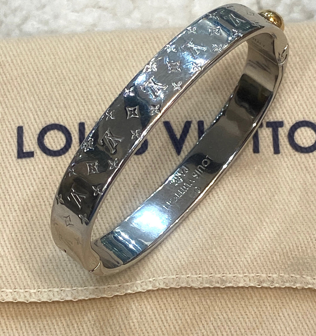 LOUIS VUITTON NANOGRAM CUFF BRACELET