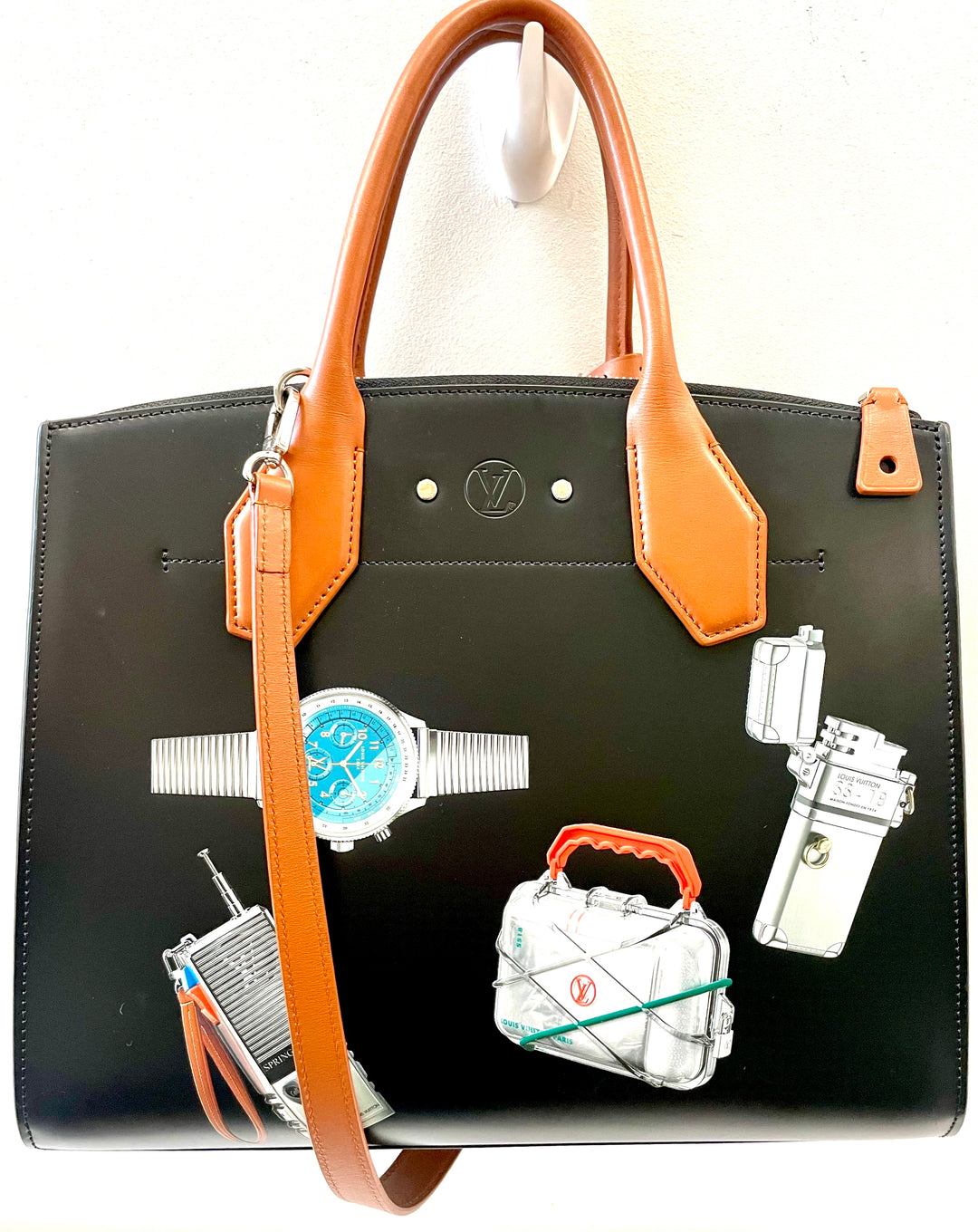 LOUIS VUITTON LIMITED EDITION WORLD TOUR CITY STEAMER CALFSKIN TOTE