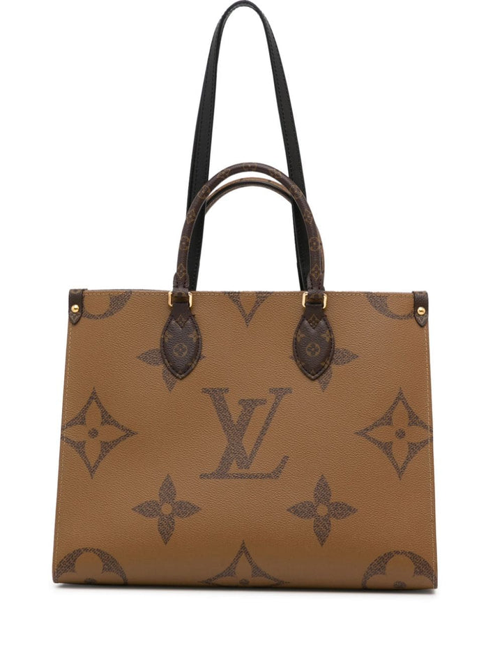 LOUIS VUITTON GIANT REVERSE MONOGRAM ON THE GO MM TOTE BAG