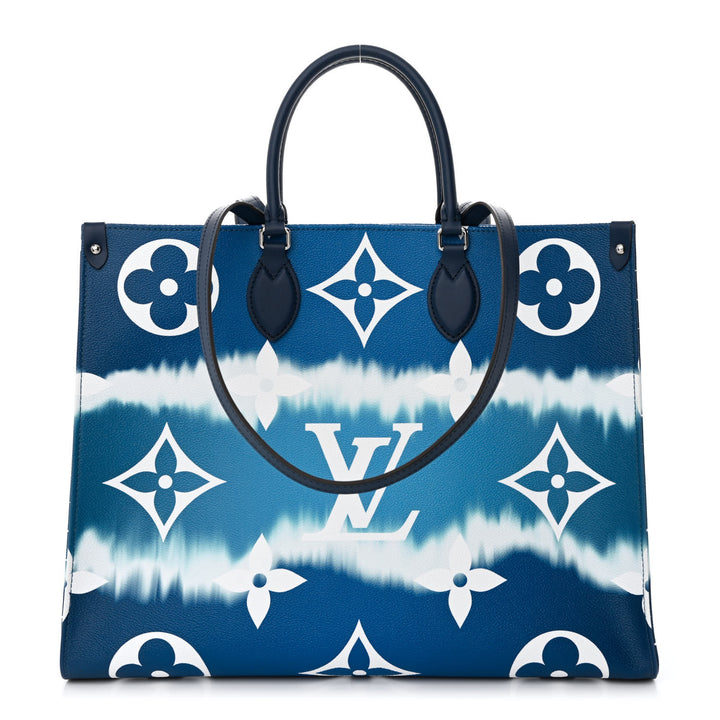 LOUIS VUITTON GIANT MONOGRAM ESCALE "ON THE GO" GM TOTE BAG