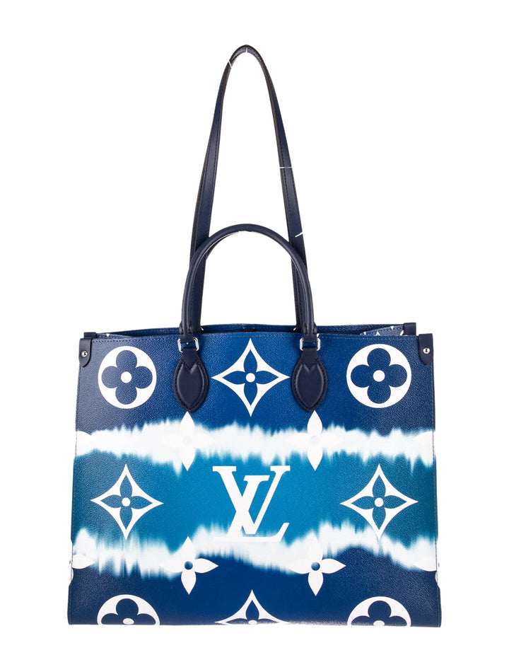 LOUIS VUITTON GIANT MONOGRAM ESCALE "ON THE GO" GM TOTE BAG