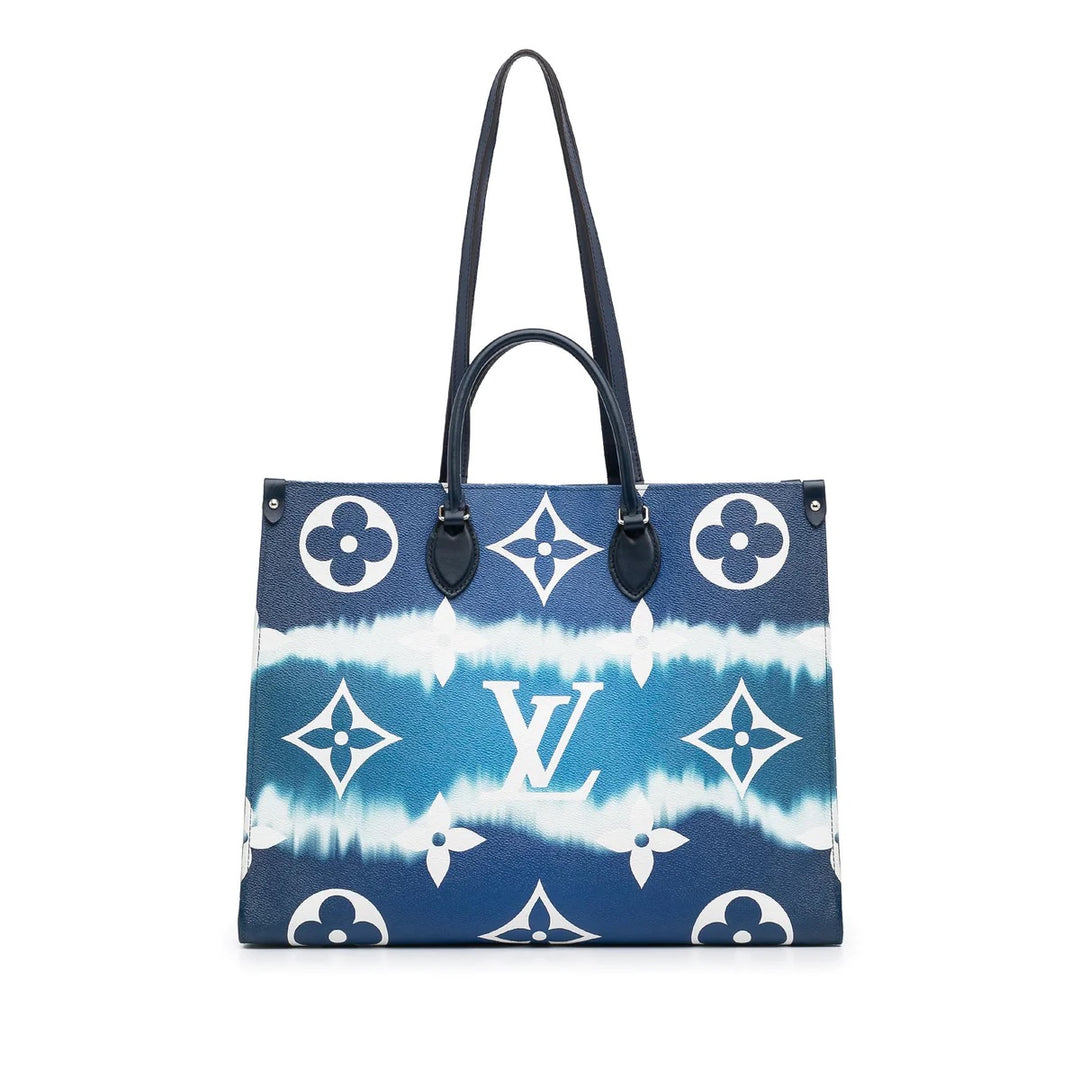 LOUIS VUITTON GIANT MONOGRAM ESCALE "ON THE GO" GM TOTE BAG