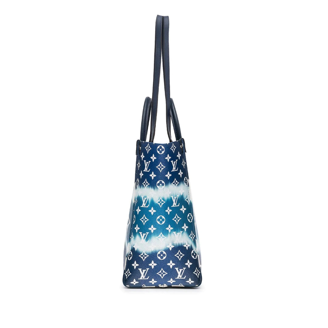 LOUIS VUITTON GIANT MONOGRAM ESCALE "ON THE GO" GM TOTE BAG