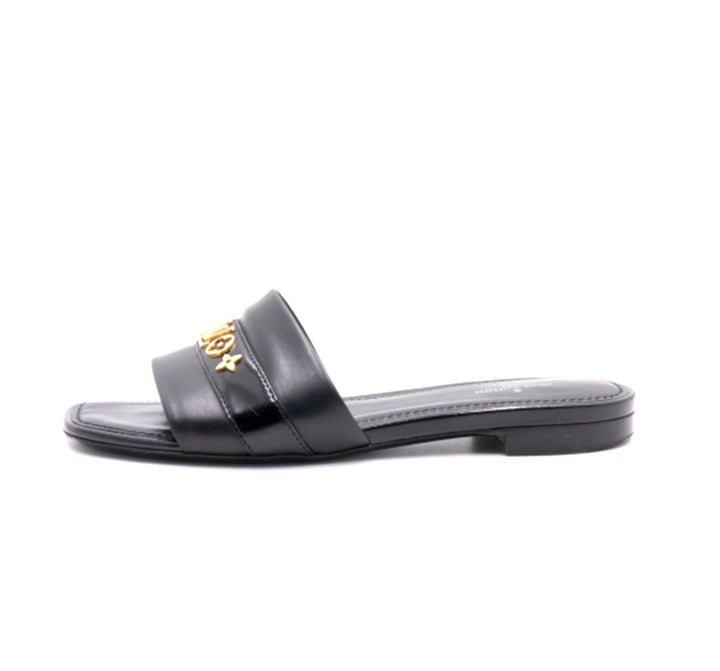 LOUIS VUITTON PLANO REVIVAL CALFSKIN LEATHER MULES