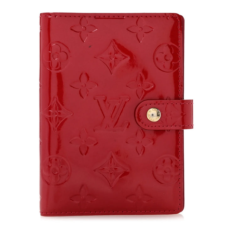 LOUIS VUITTON POMME D’AMOUR MONOGRAM VERNIS SMALL RING AGENDA COVER