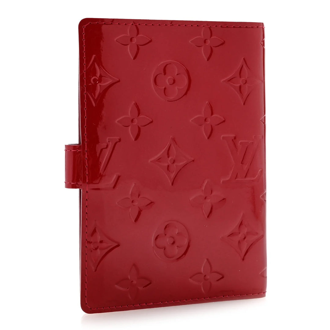LOUIS VUITTON POMME D’AMOUR MONOGRAM VERNIS SMALL RING AGENDA COVER