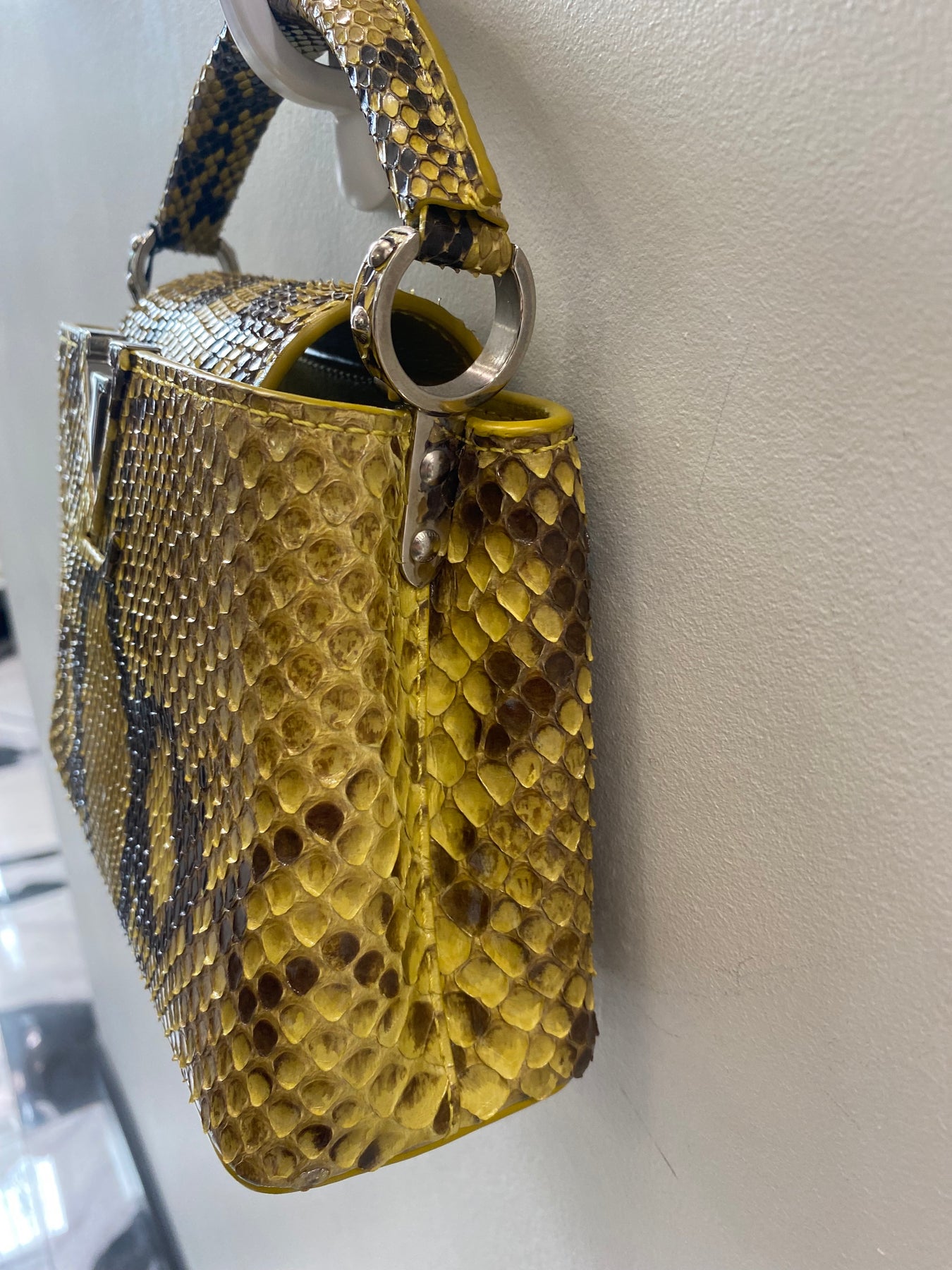 Louis Vuitton Capucines Handbag Python Mini at 1stDibs