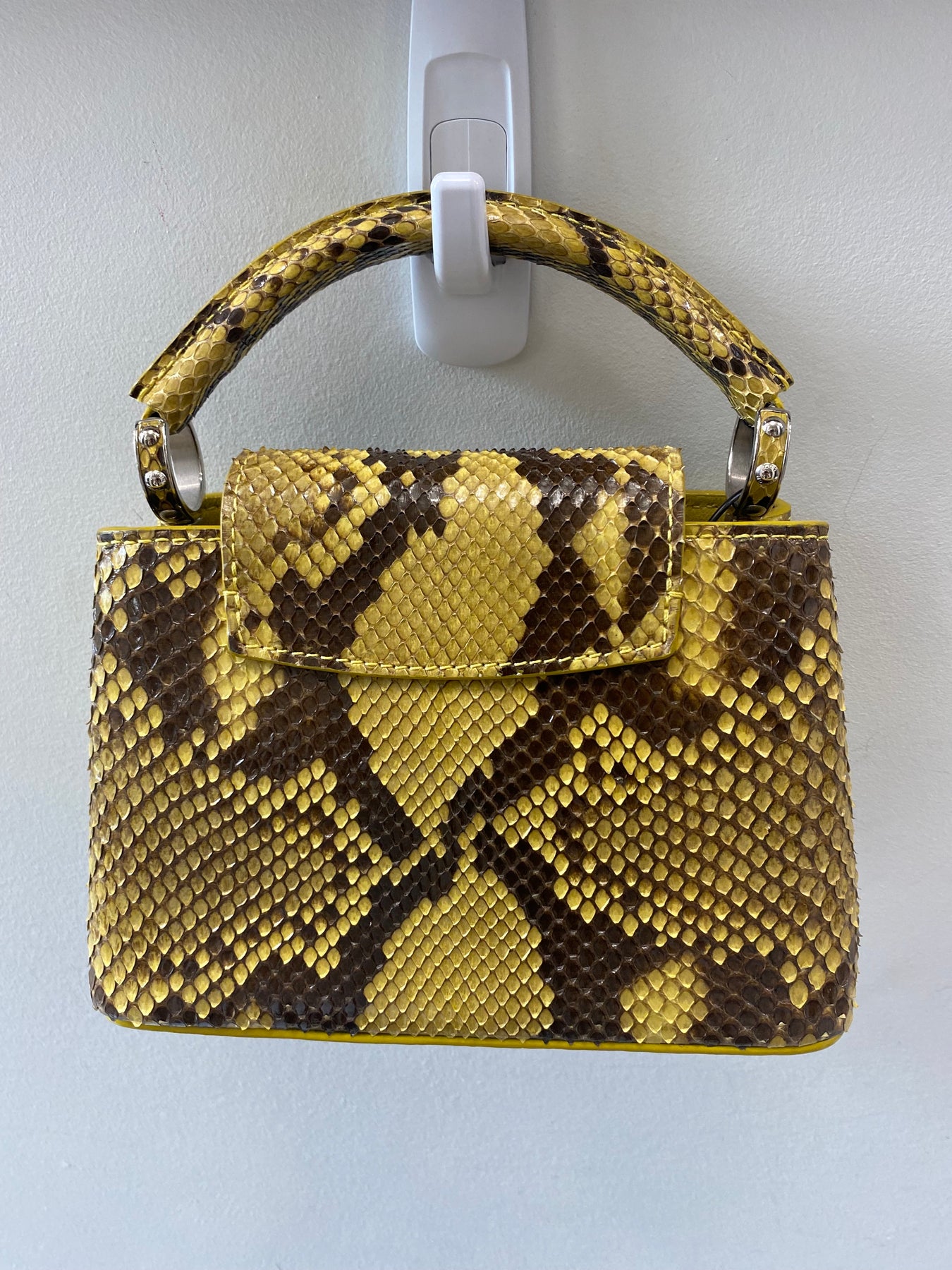 Louis Vuitton Capucines Mini in Python, Women's Fashion, Bags