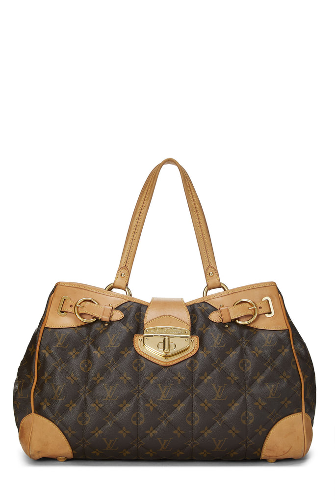 Louis Vuitton Brown/Beige Monogram Quilted Coated Canvas & Leather Etoile Shopper  Bag Louis Vuitton