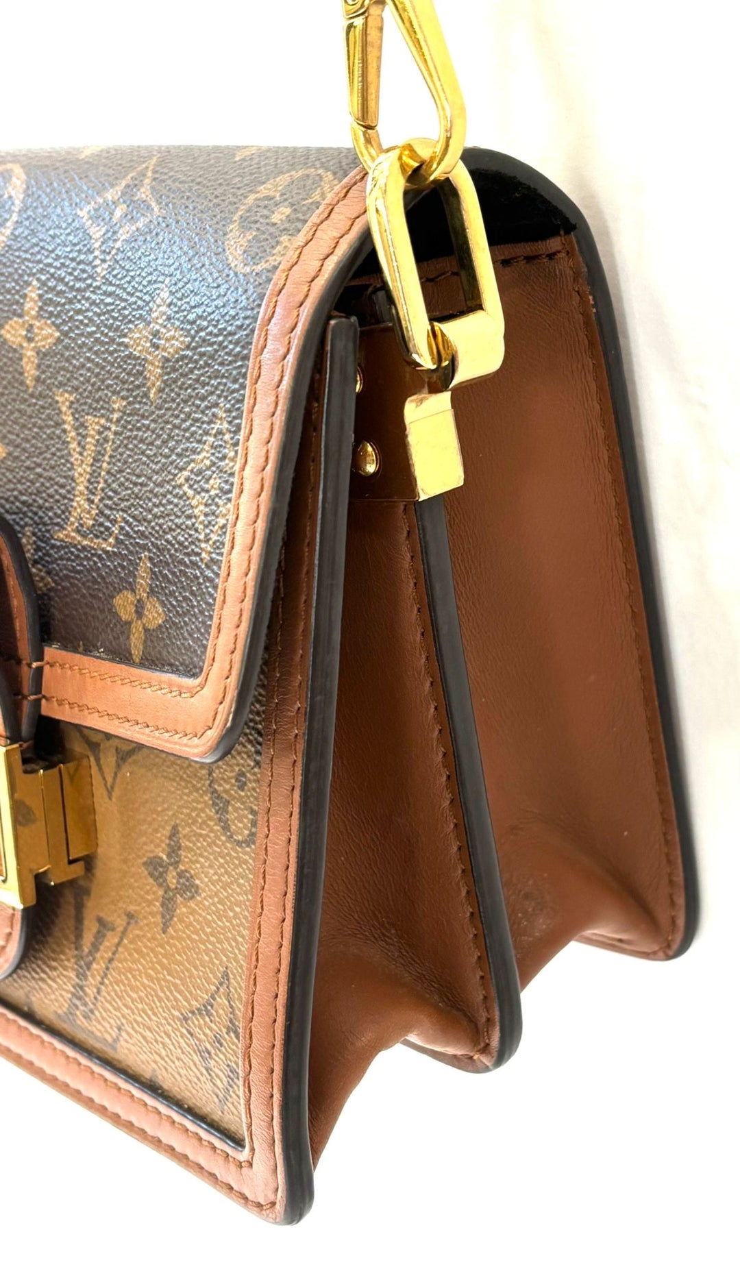 LOUIS VUITTON REVERSE MONOGRAM MINI DAUPHINE BAG