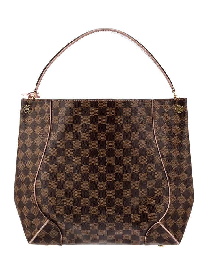 LOUIS VUITTON CAISSA DAMIER HOBO BAG ROSE BALLERINE