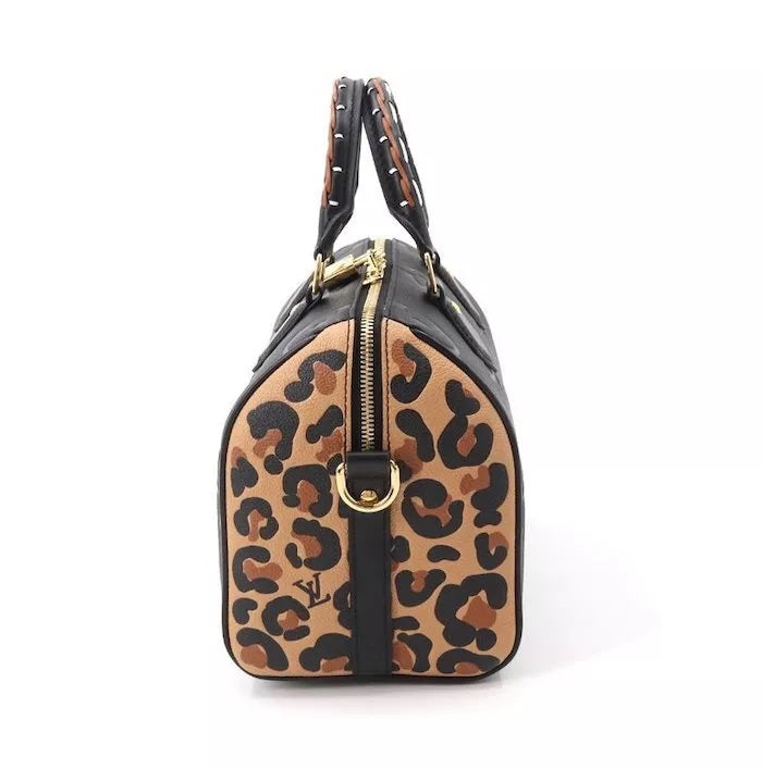 LOUIS VUITTON WILD AT HEART EMPREINTE MONOGRAM GIANT SPEEDY BANDOULIERE 25