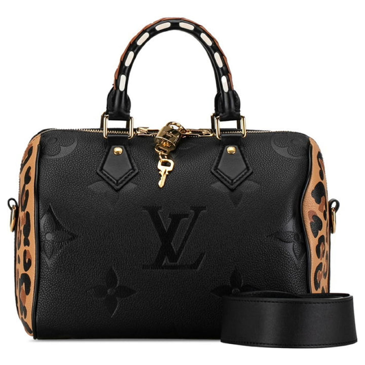 LOUIS VUITTON WILD AT HEART EMPREINTE MONOGRAM GIANT SPEEDY BANDOULIERE 25