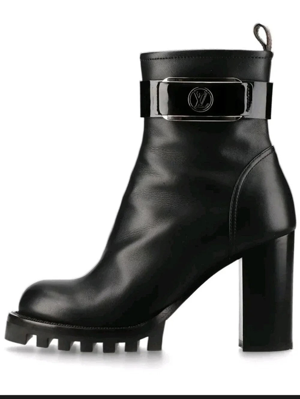 LOUIS VUITTON STAR LINE CALFSKIN LEATHER ANKLE BOOTS