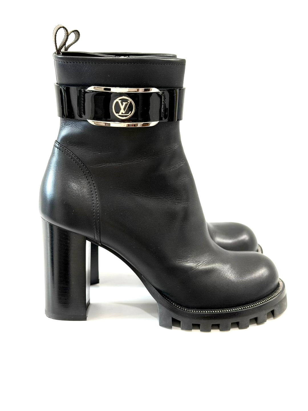 LOUIS VUITTON STAR LINE CALFSKIN LEATHER ANKLE BOOTS