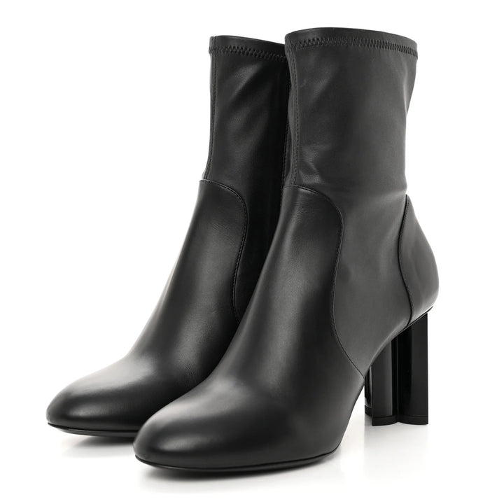 LOUIS VUITTON CALFSKIN UNIFORMES SILHOUETTE ANKLE BOOTS