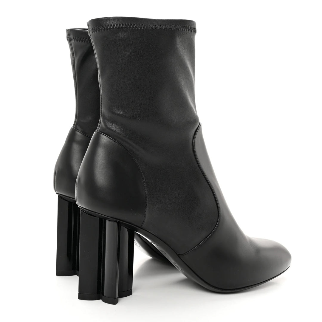 LOUIS VUITTON CALFSKIN UNIFORMES SILHOUETTE ANKLE BOOTS